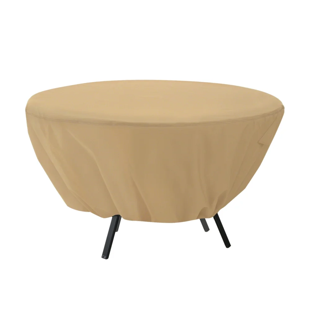 Classic Accessories Terrazzo Water-Resistant 50 Inch Round Patio Table Cover, Outdoor Table Cover