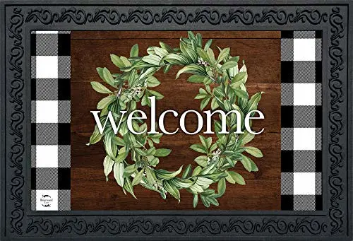 Briarwood Lane Farmhouse Wreath Spring Doormat