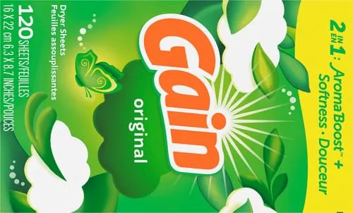 Gain Original Dryer Sheets, 120 Count