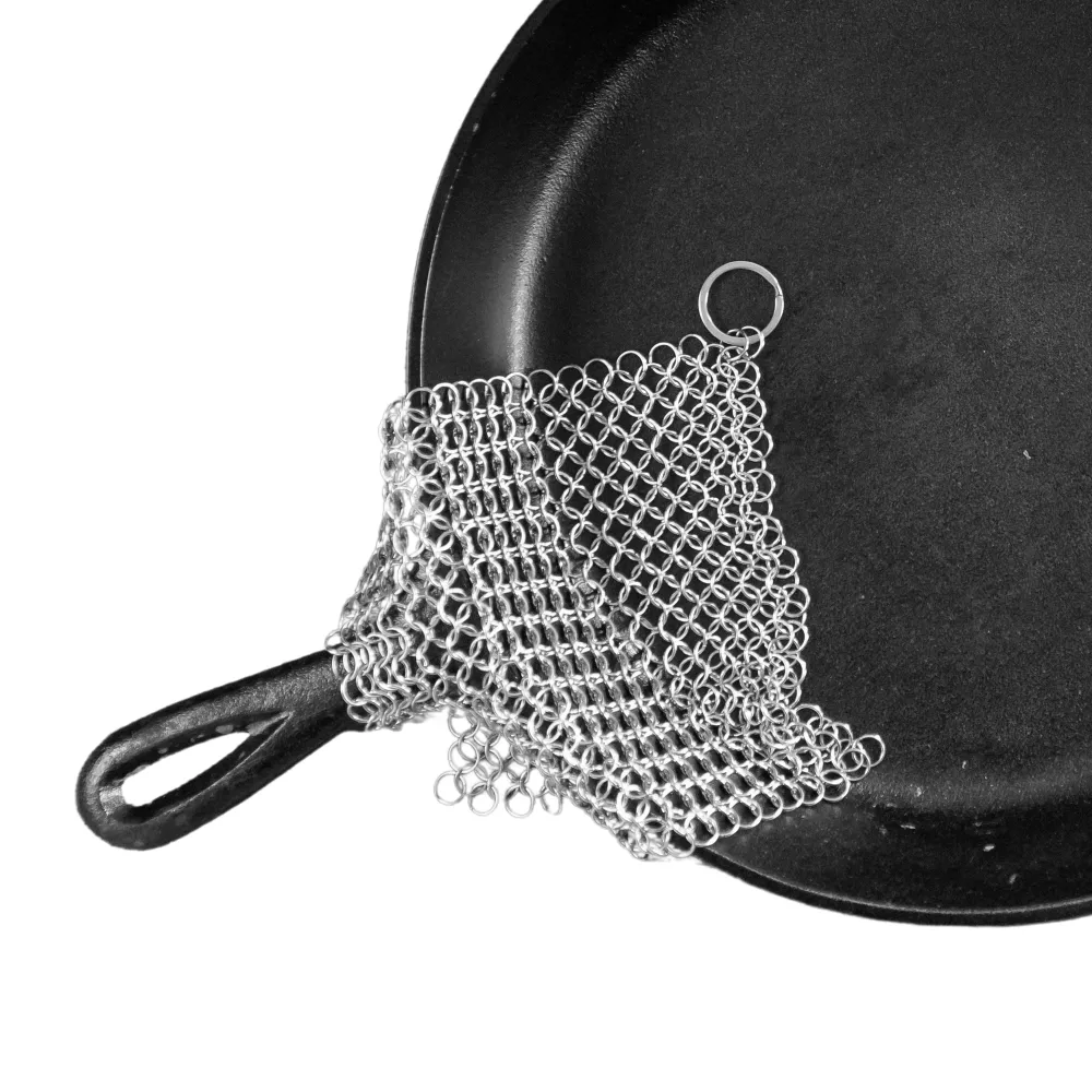 The Ringer - The Original Stainless Steel Cast Iron Cleaner, Patented XL 8x6 Inch Design