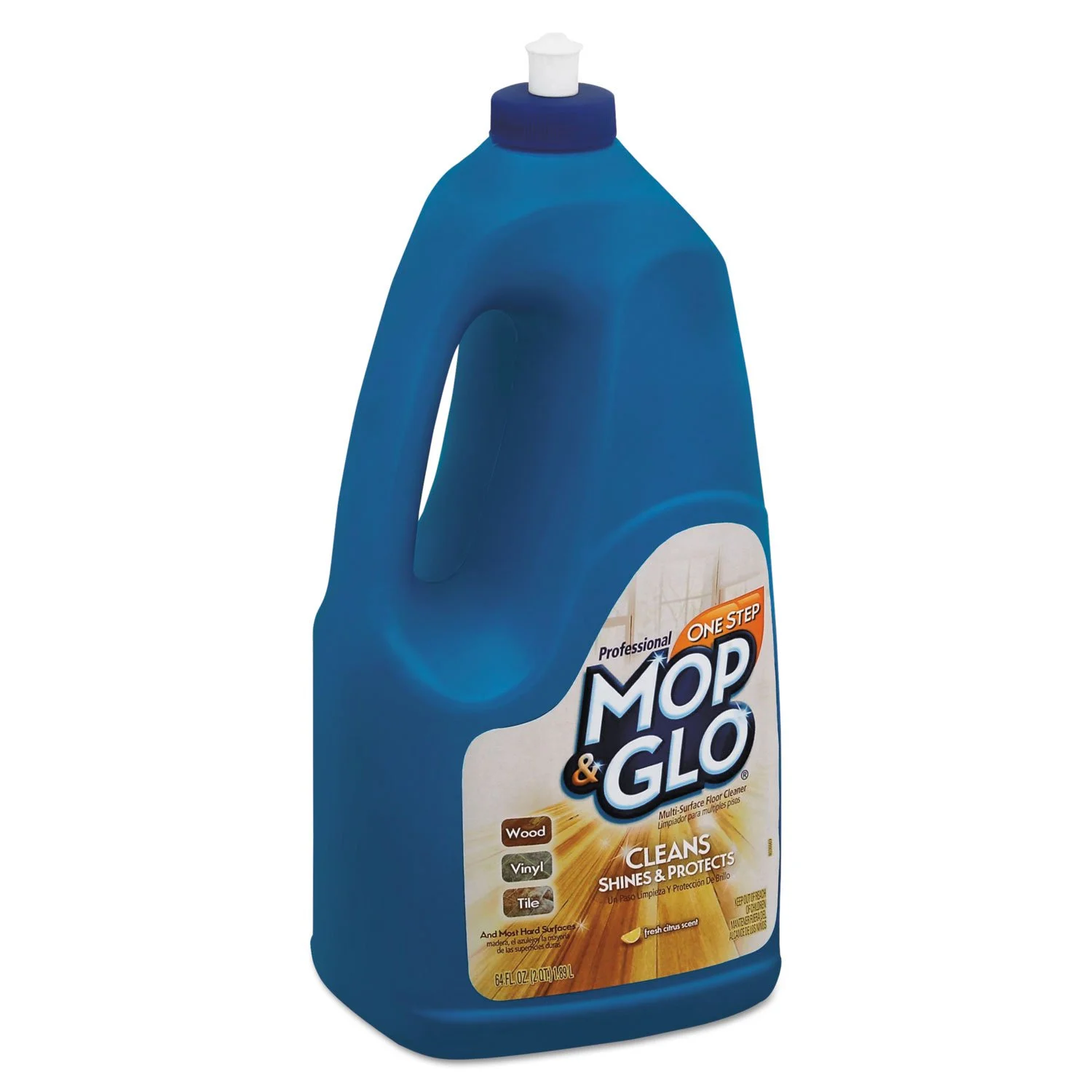 Mop & Glo Professional Multi-Surface Floor Cleaner, Fresh Citrus Scent, 64 Oz