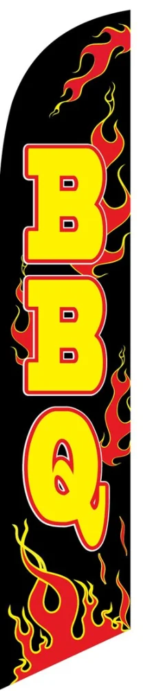 BBQ barbque Replacement Advertising Feather Banner Swooper Flag