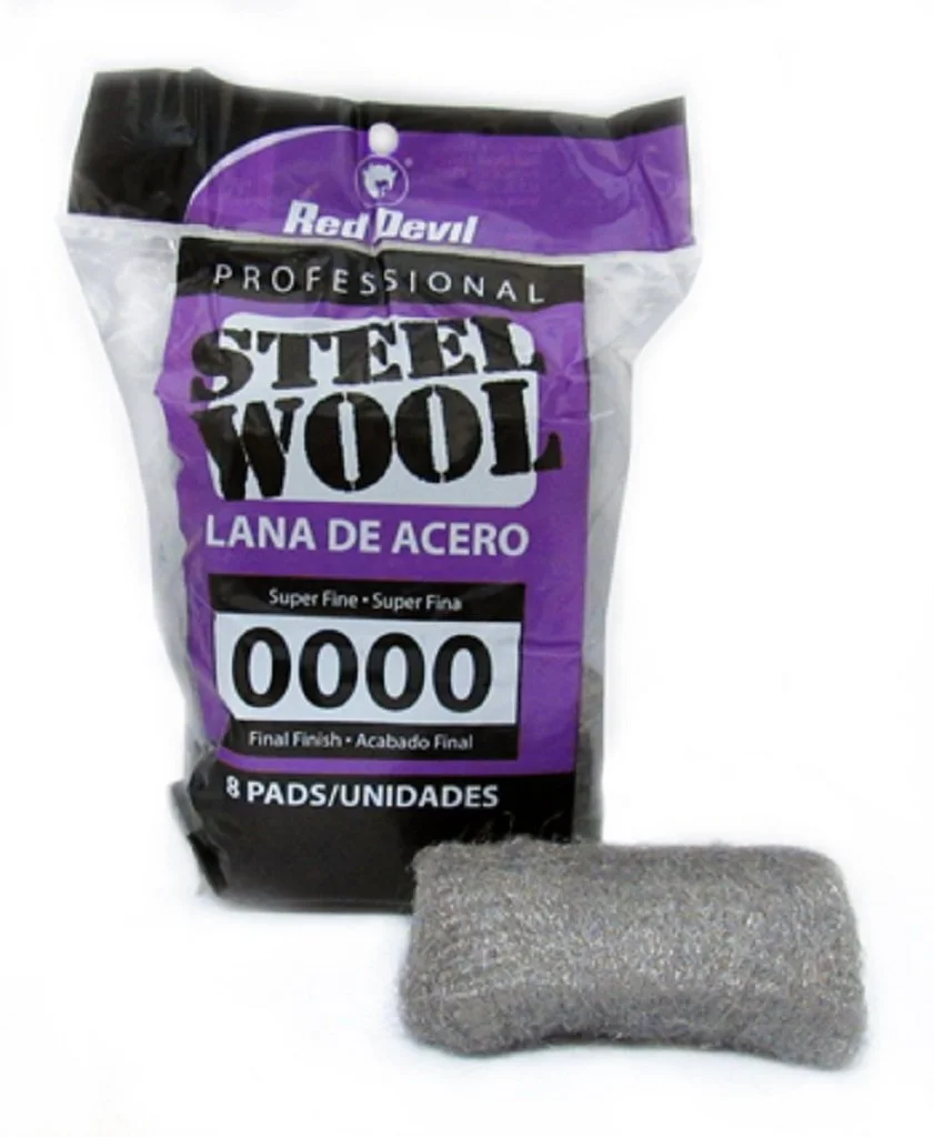 Red Devil 0320 Steel Wool, 0000 (Pack of 8)