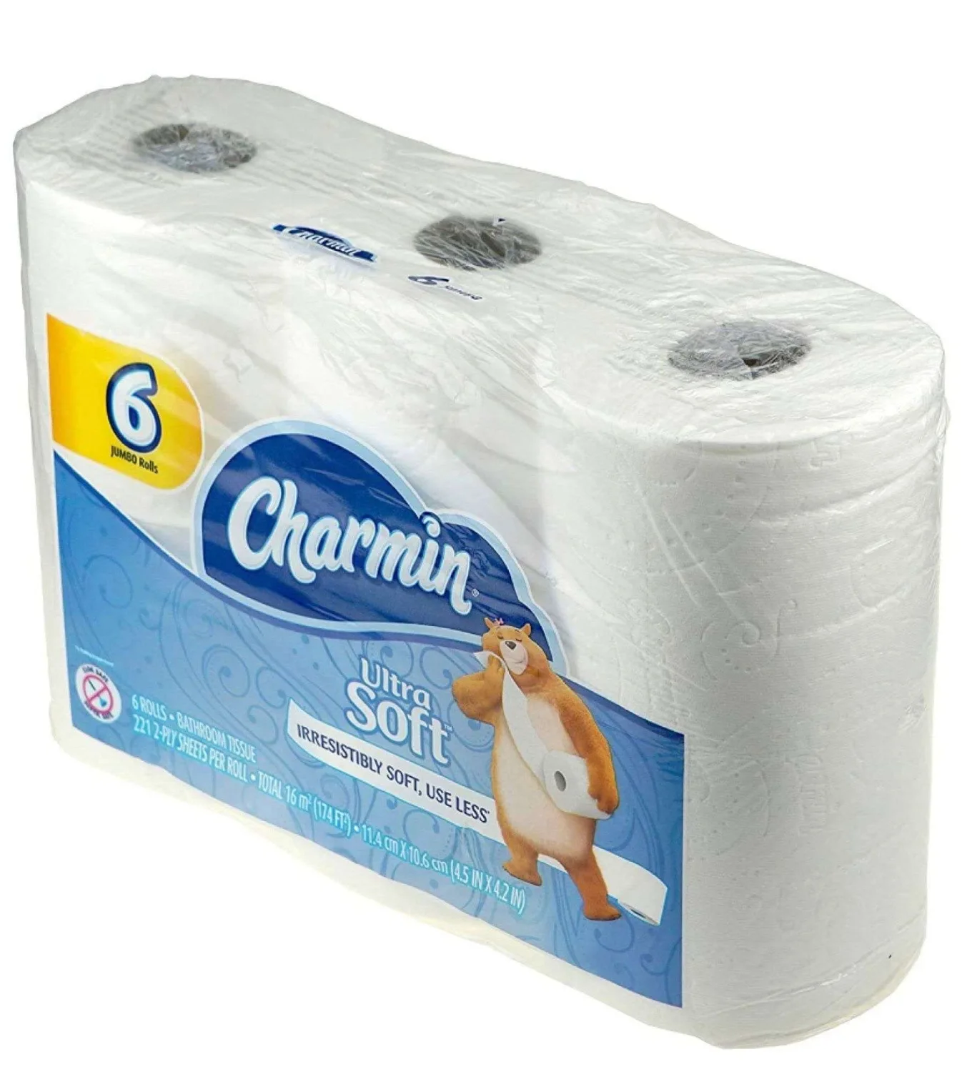 Charmin Ultra Soft Bathroom Tissue 6 Jumbo Rolls