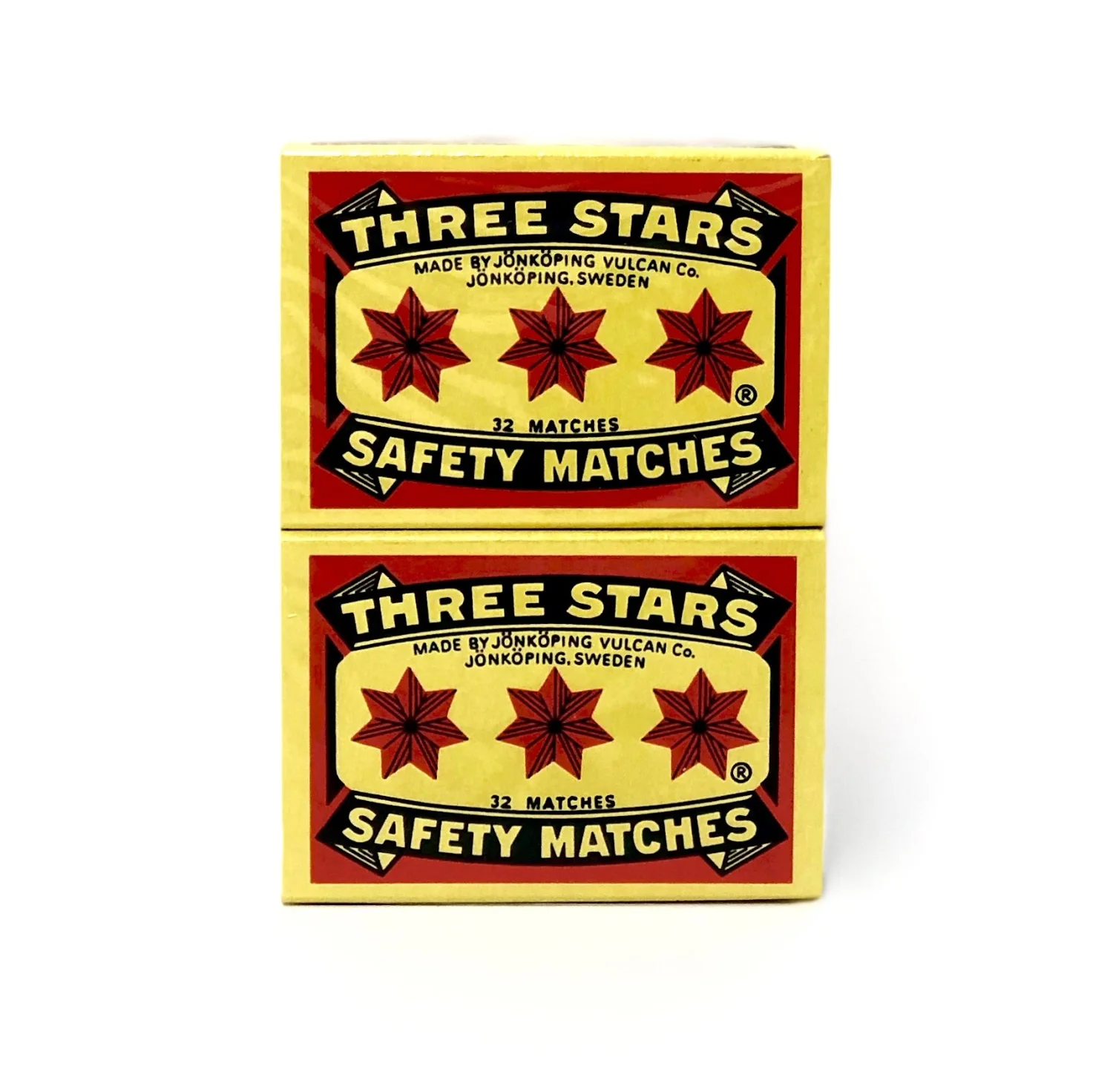 Swedish Match, Three Stars Safety Matches, 10 pack