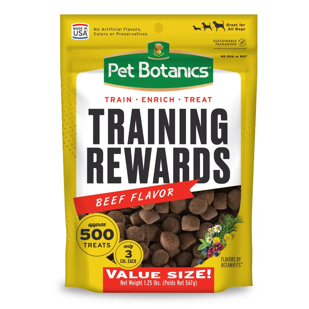 Pet Botanics Training Rewards Treats, Beef, 20 Ounces