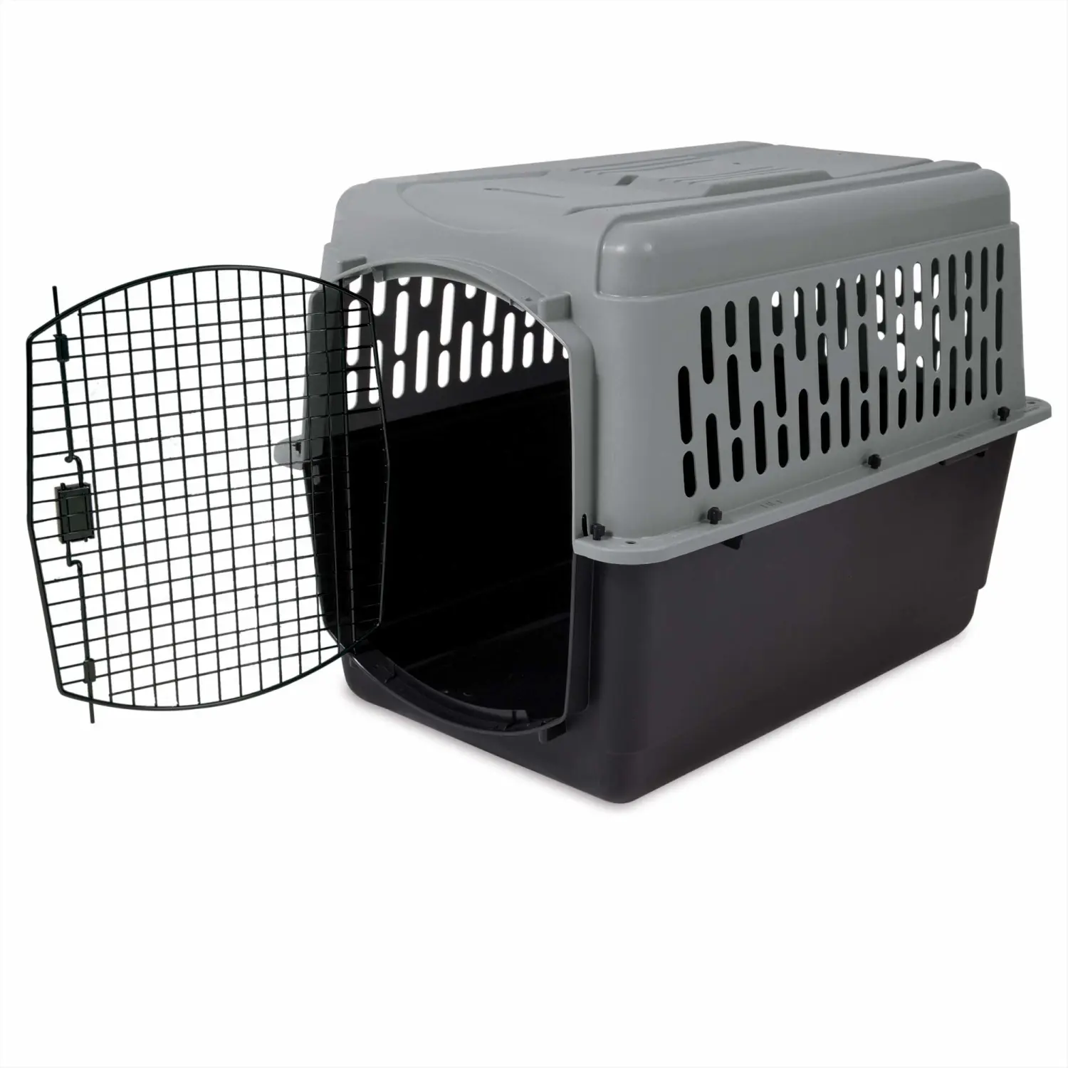Petmate Large Breeds Dog Kennel, Various Sizes, Dark Gray/Black, Made in USA