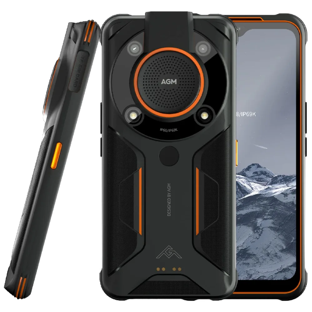 AGM Glory SE Snapdragon 480 5G Rugged Smartphone Unlocked, 6.53" FHD+, 6200mAh Battery IP68/IP69K, 8G+128G Dual-LED Torch/NFC/GPS/Black