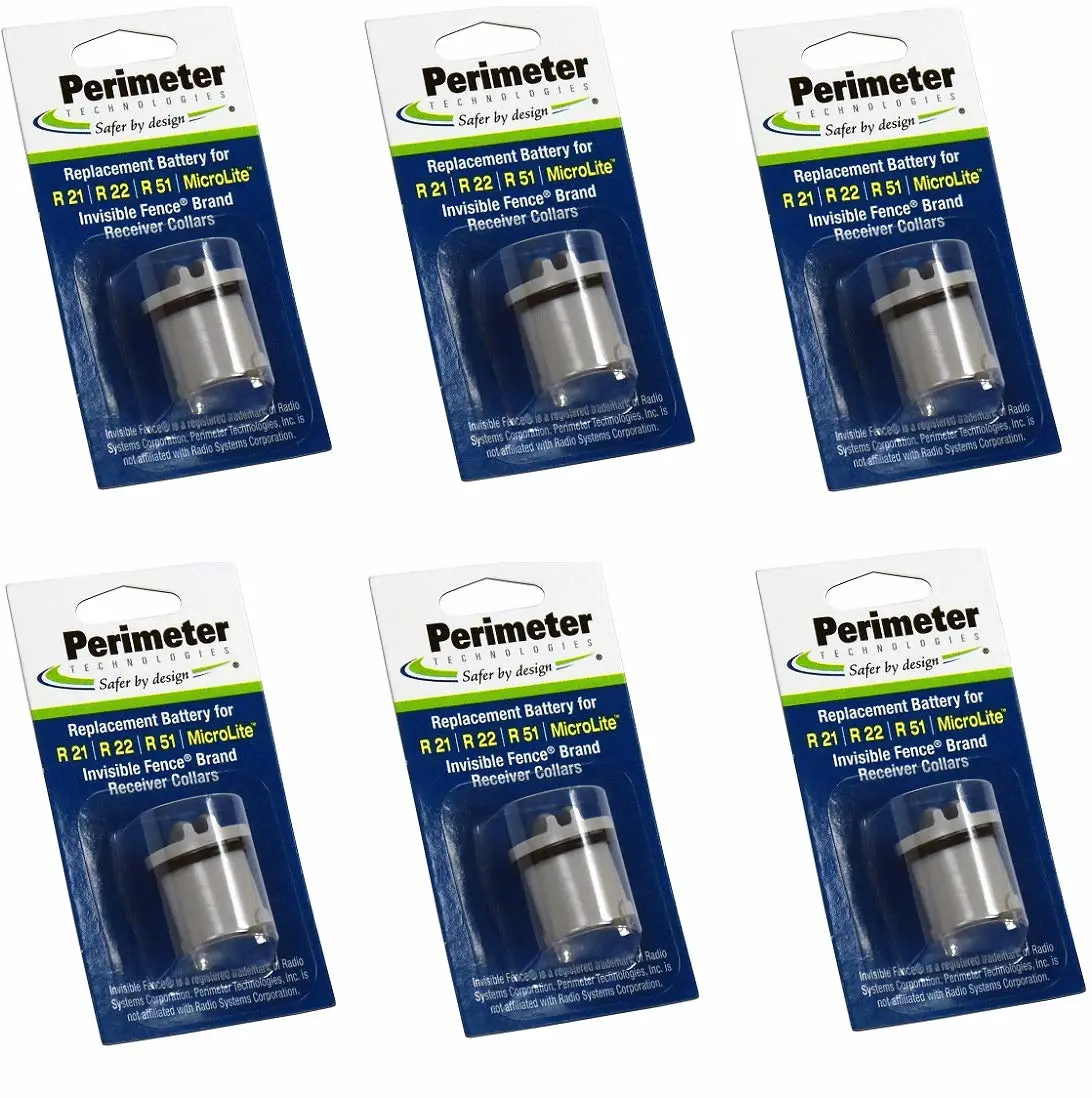 Perimeter Technologies Collar Battery Compatible with Invisible Fence Brand - Bonus eOutletDeals Pet Towel ( 6 Pack )