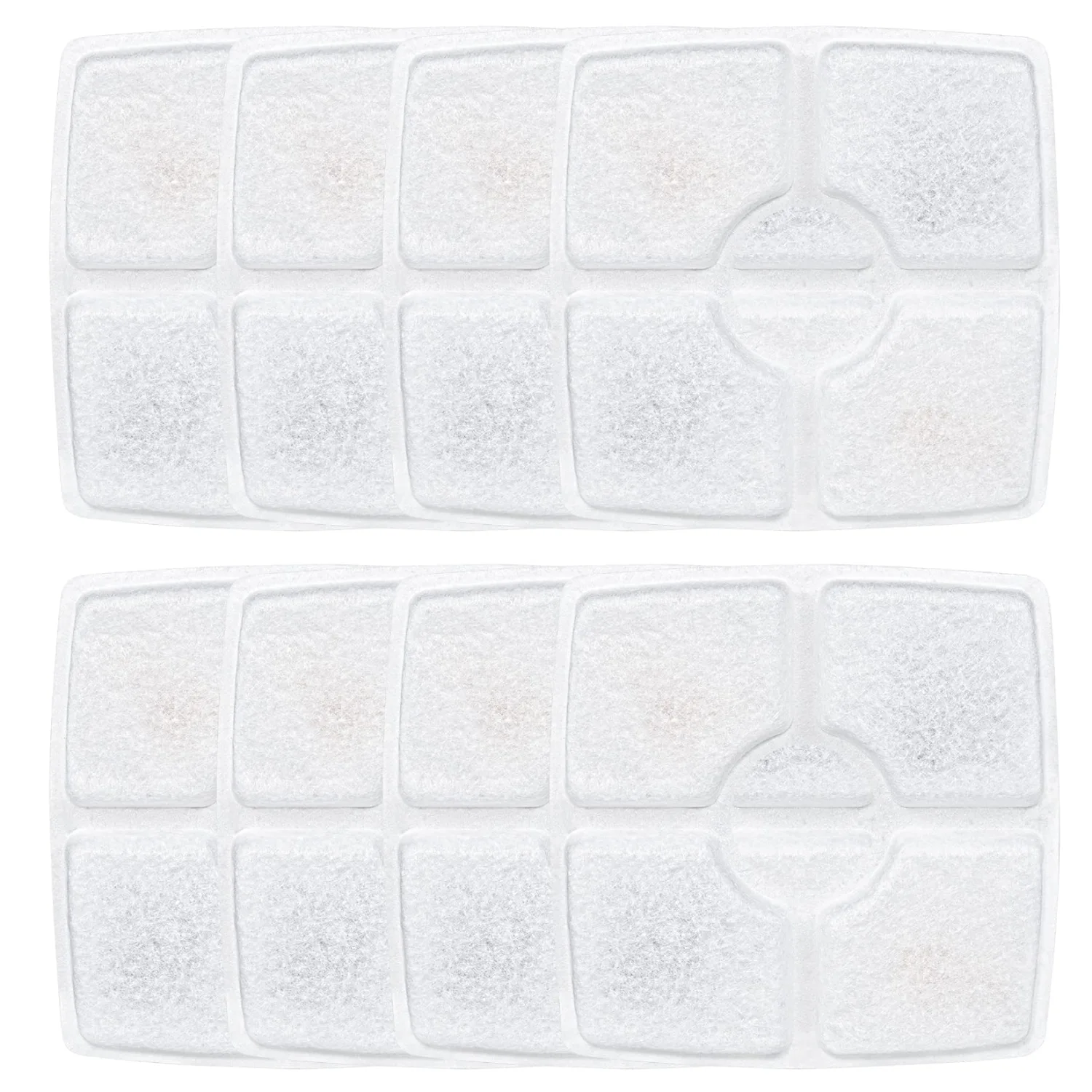 Wonder Creature Cat Water Fountain Filter, Square Cat Fountain Replacement Filters, 8 Carbon Filters Pack