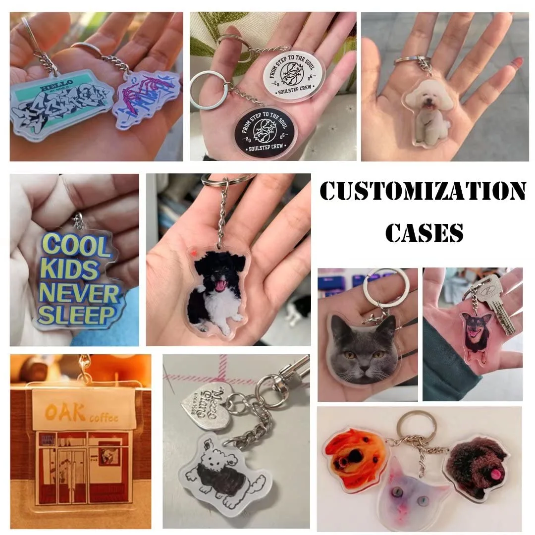 Personalized Keychain Gift for Women, Customized Memorial Key Chain with Picture for Men, Memorial Keyring Keepsake for Pet, Anniversary Birthday Wedding Day Present for Husband Wife Girlfriend Boyfriend