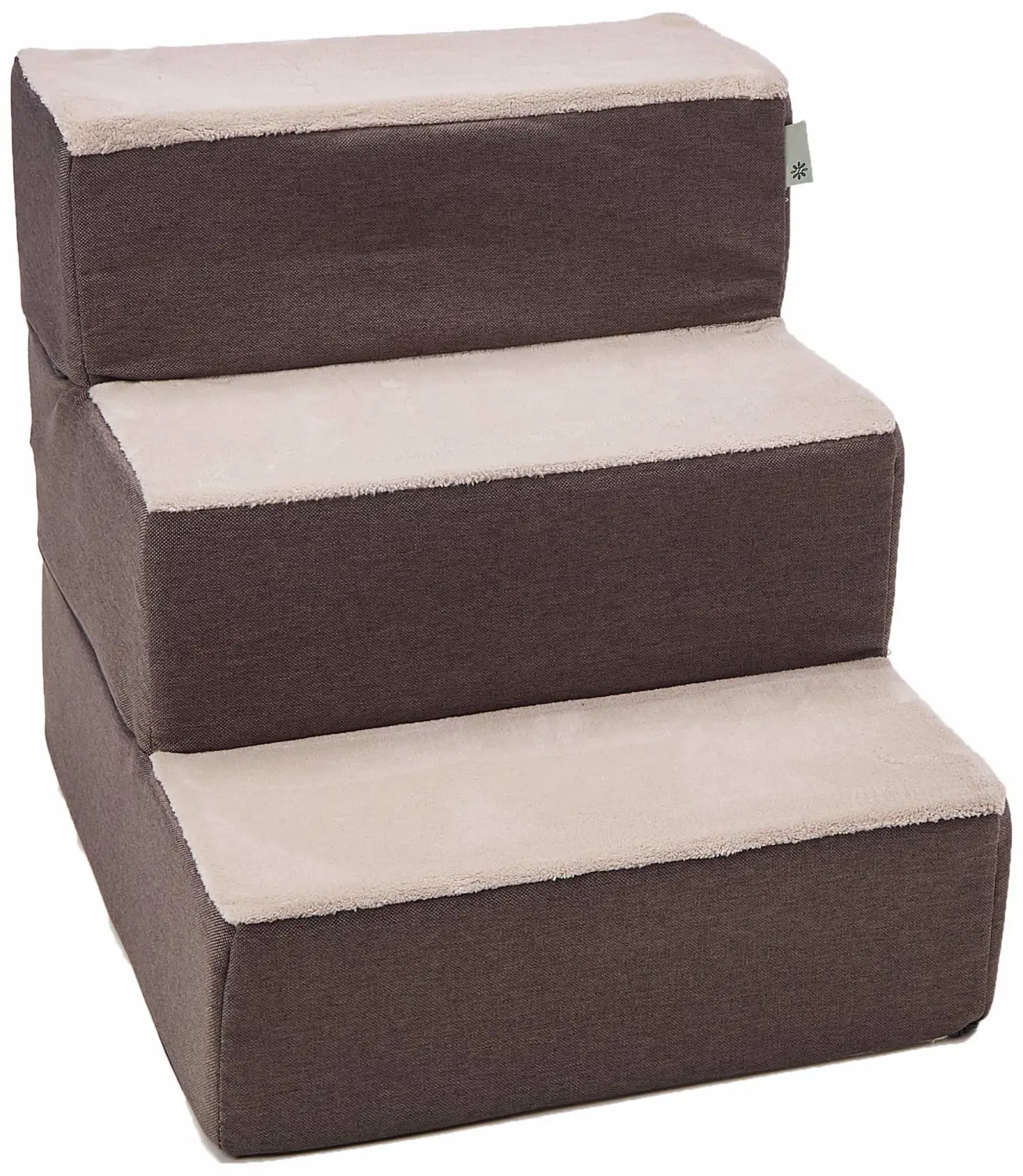 ZINUS Easy Pet Stairs, Pet Ramp, Pet Ladder, Medium, Sand