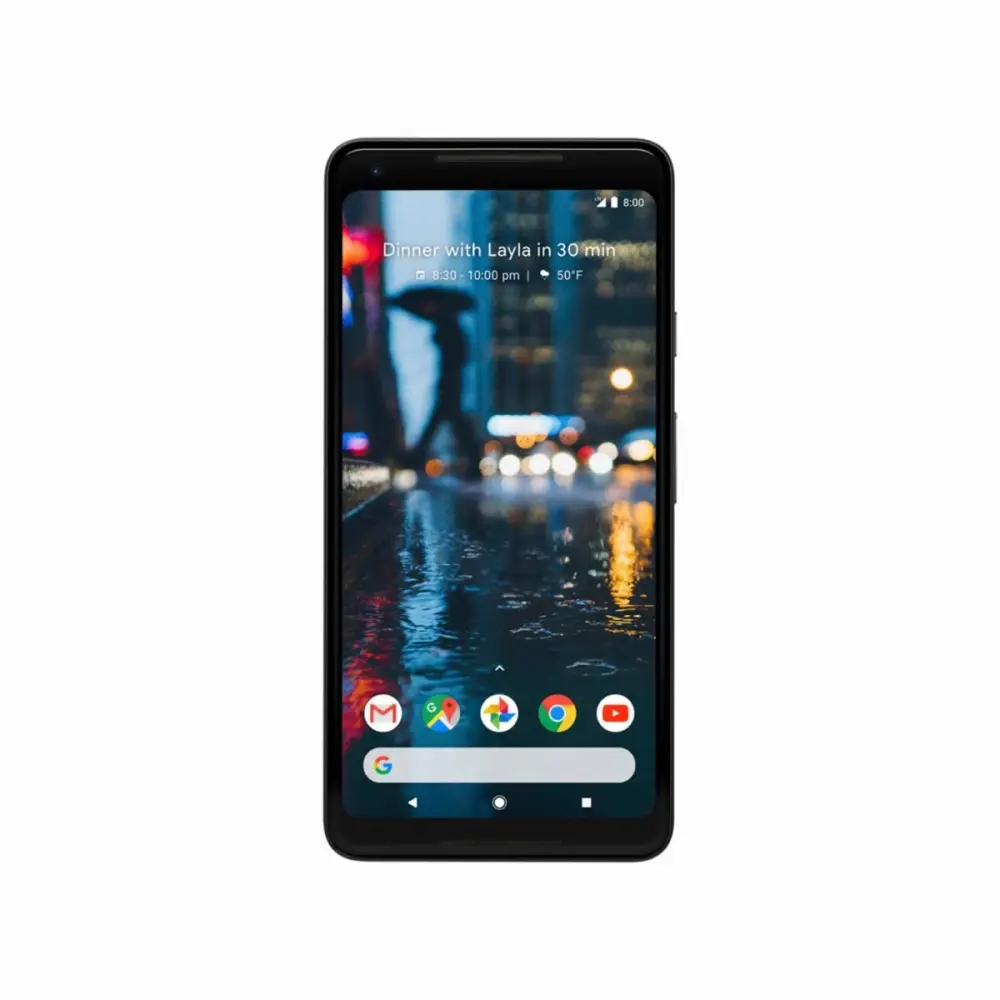 Pixel 2 XL Phone (2017) by Google, 64GB G011C, 6" inch (GSM Only, No CDMA) Factory Unlocked Android 4G/LTE Smartphone (Just Black) - International Version