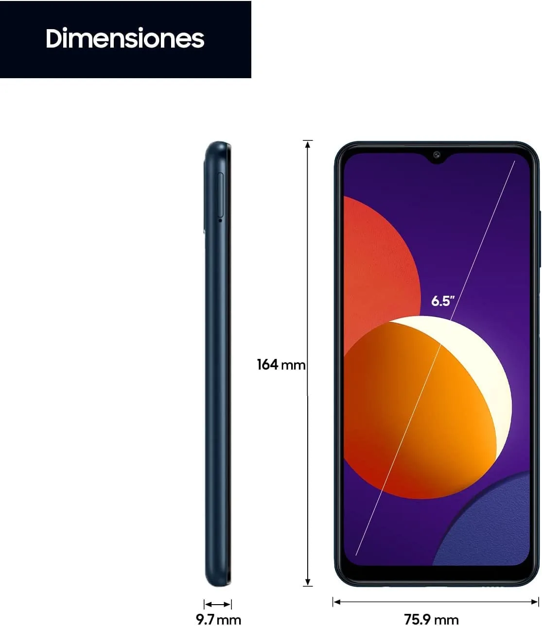 Samsung Galaxy M12 M127F 64GB 4GB RAM Factory Unlocked (GSM Only | No CDMA - not Compatible with Verizon/Sprint) International Version - Black
