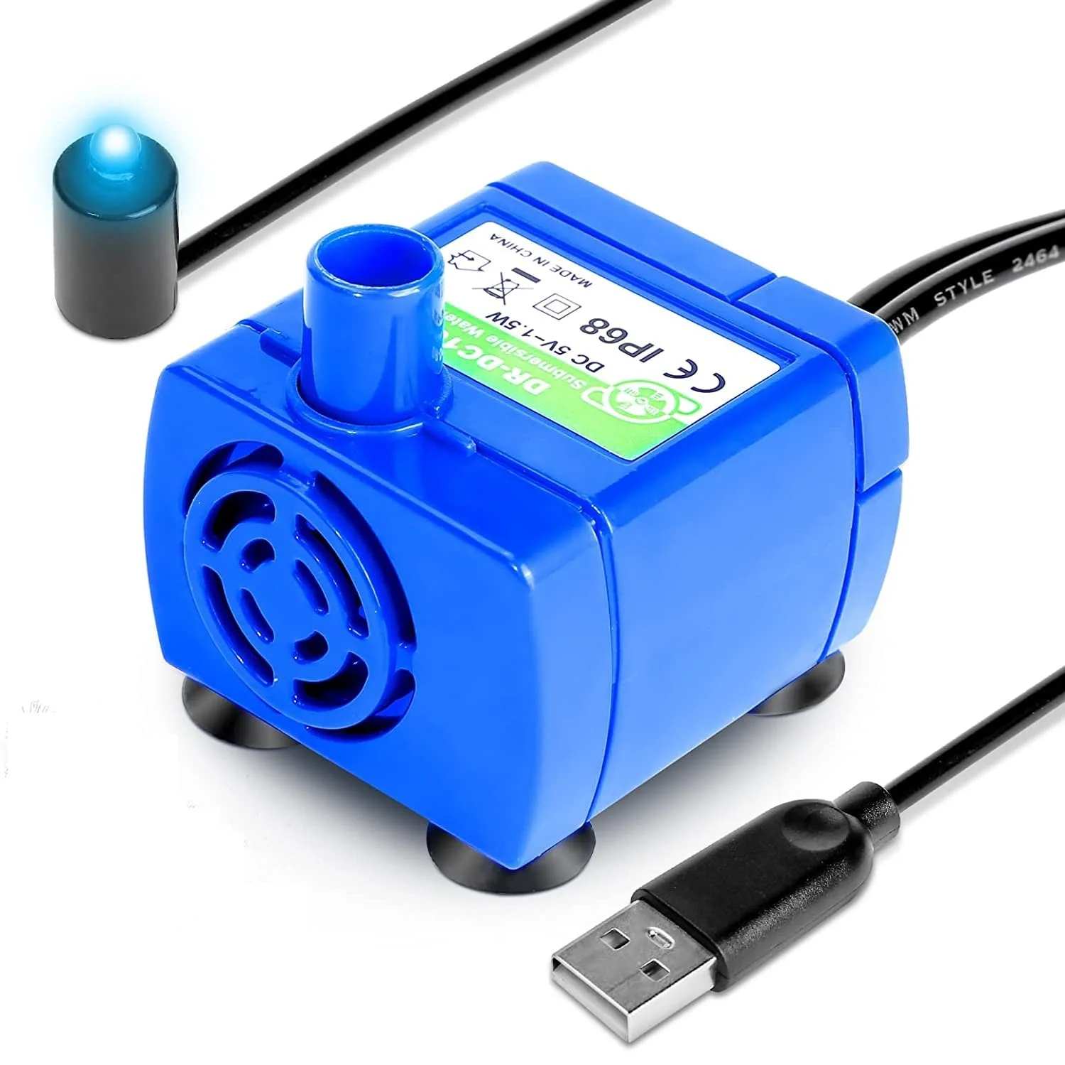 Pet Water Fountain Pump, Upgraded DR-DC160 Cat Water Fountain Pump, Cat Water Motor Replacement for Automatic Pet Water Fountain, Cat Water Fountain Dispenser