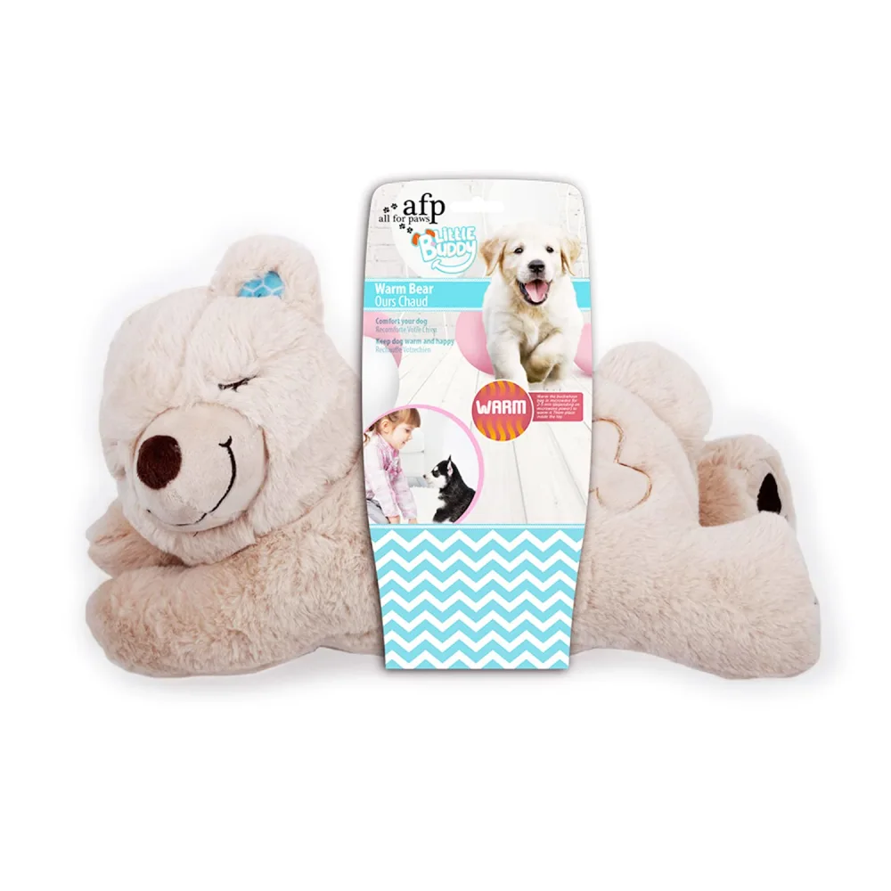 AFP Snuggle Bear Toy Pet Behavioral Aid Toy Warm Plush Toy