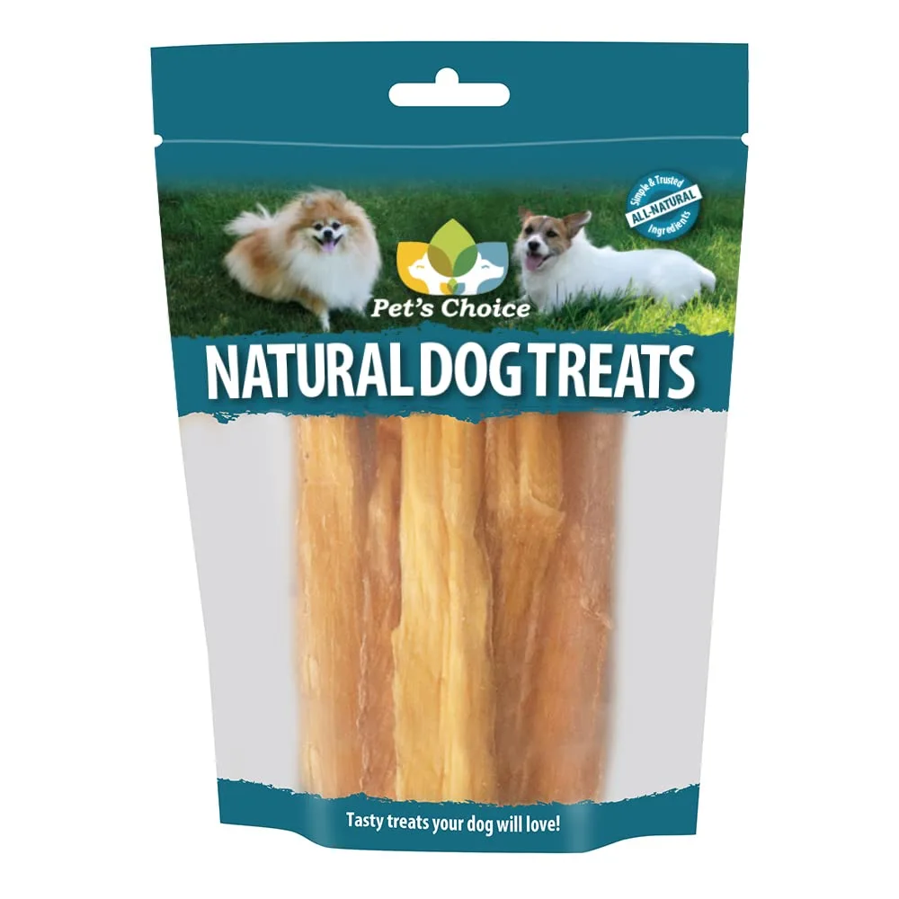 Pet's Choice Backstrap, 6", 6pk, Brown