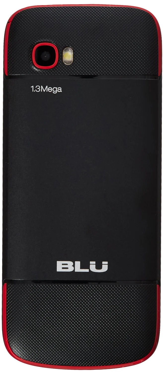 BLU Jenny TV 2.8 T276T Unlocked GSM Dual-SIM Cell Phone w/ 1.3MP Camera - Unlocked Cell Phones - Retail Packaging - (Black Red)