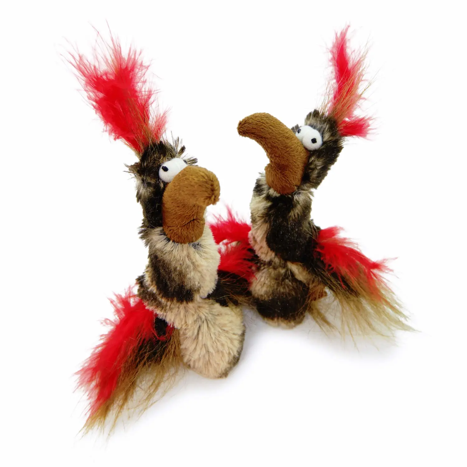 Pet Craft Supply Co. Kitty Condor Crazy Catnip Cuddler Funny Cuddling Chasing Hunting Irresistible Stimulating Soft Plush Boredom Relief Interactive Cat Toy with Realistic Feathers, All Breed Sizes