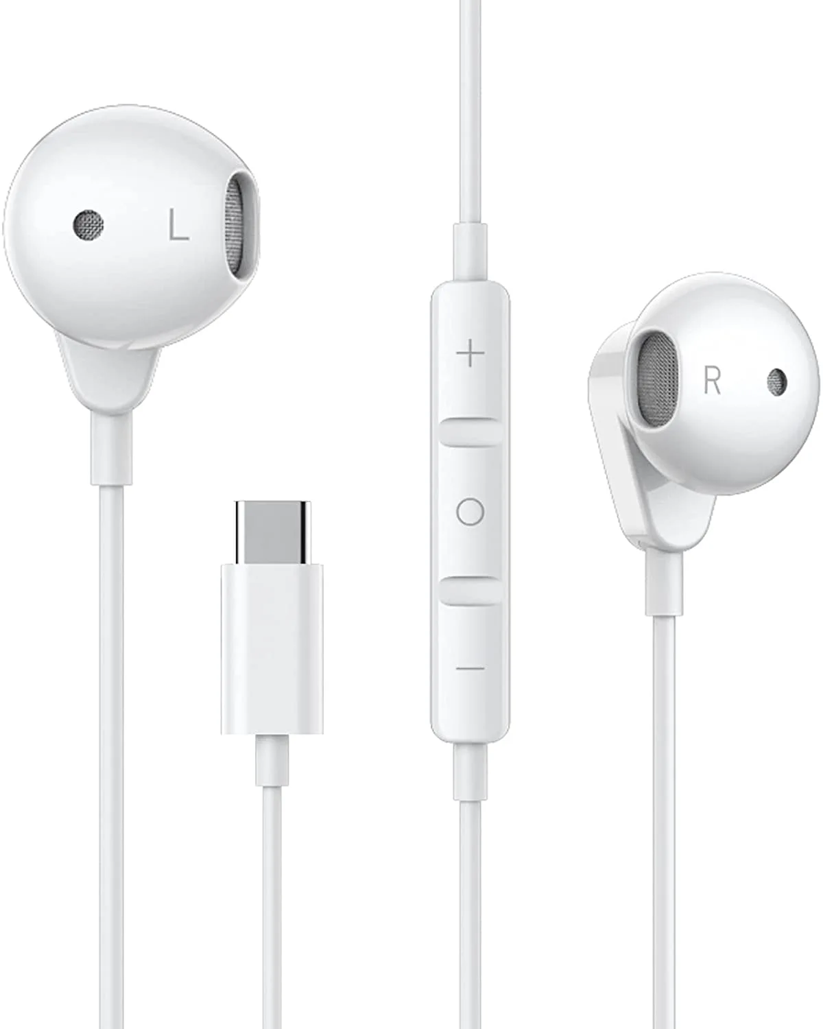 USB C Headphones,Type C Earphones in-Ear Wired Headphones with Mic and Volume Control,HiFi Stereo Noise, Compatible with iPad Pro,Huawei P30/Mate 30,Samsung S20/S21,Google Pixel 4XL,One Plus 6T