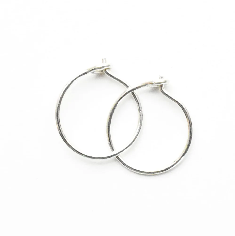 Minimalist Little Hoop Earrings Solid 925 Sterling Silver Handmade 1 Pair Your Choice 8mm 10mm or 12mm Extra Small Sleeper Huggy Hoops