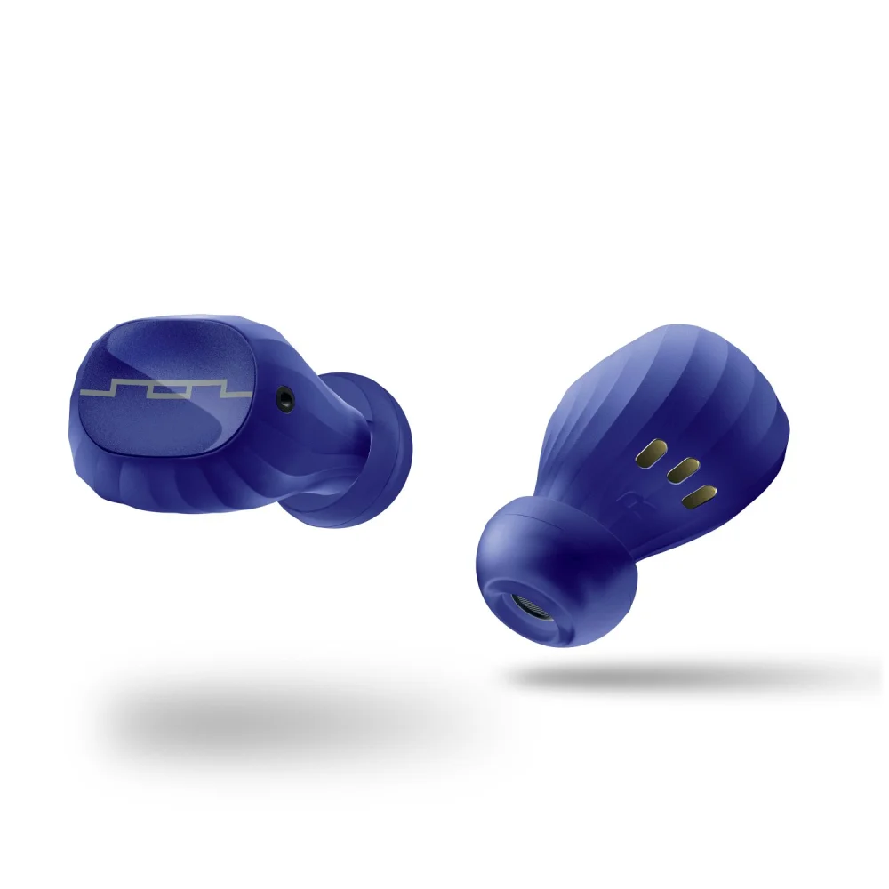 SOL REPUBLIC Amps Air 2.0 Waterproof Wireless Bluetooth Earbuds, blue