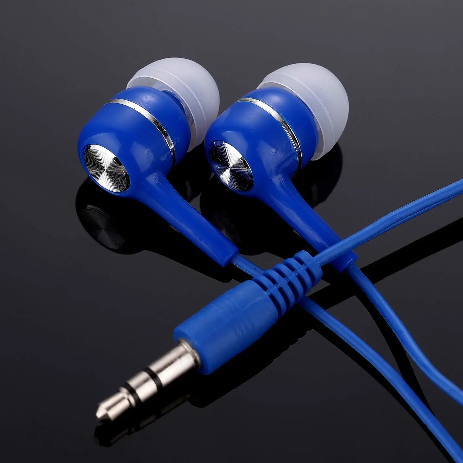 Factorymall Bulk Earbuds Headphones 10 Pack Multi Colored for School Classroom Students Kids Child Teen-Multicolor