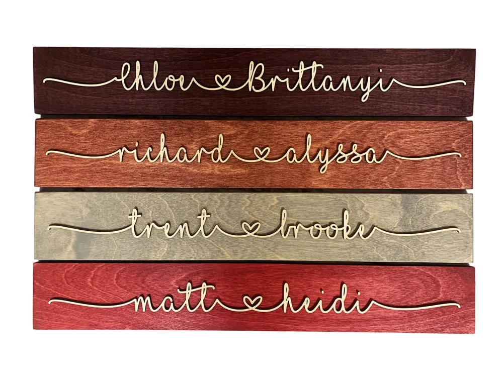 Custom Handmade Personalized Couple Names with Heart Valentine's Day Gift | Rustic Personalized Sign | Rustic Wood Personalized Sign | Home Decor | Wedding