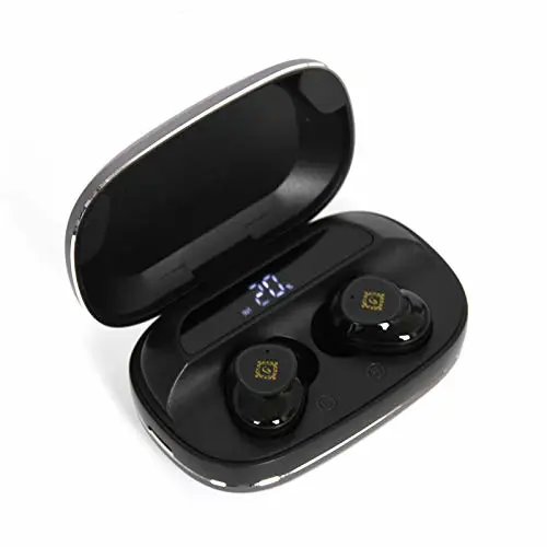 True Wireless Earbuds, Built w/Charging Case, HiFi True Stereo Earphones w/ IPX7 Waterproof & Noise Reduction, Built-in Mic in-Ear Headset, 8hr Playtime