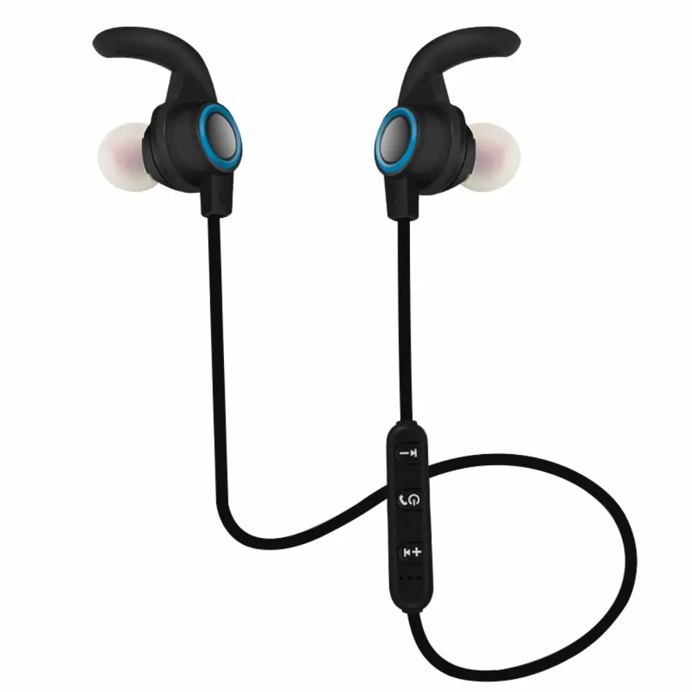schicj133mm Portable Ergonomic Design Magnetic Wireless Mini Bluetooth 4.1 Earphone Stereo Sports in-Ear Mic Headphone for Running, Office, Fitness, Travel，Riding Blue