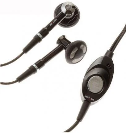 Headset OEM 2.5mm Hands-Free Earphones Dual Earbuds Headphones Earpieces w Mic Stereo Black for Verizon LG Revere - Verizon LG Venus VX8800 - Verizon LG Versa VX9600