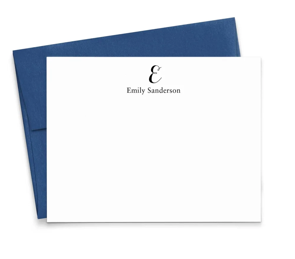 Monogram Stationary cards, Stationery for women, Professional Stationery, Monogram Note cards with Envelopes, Monogrammed Stationery Set, Your Choice of Colors and Quantity