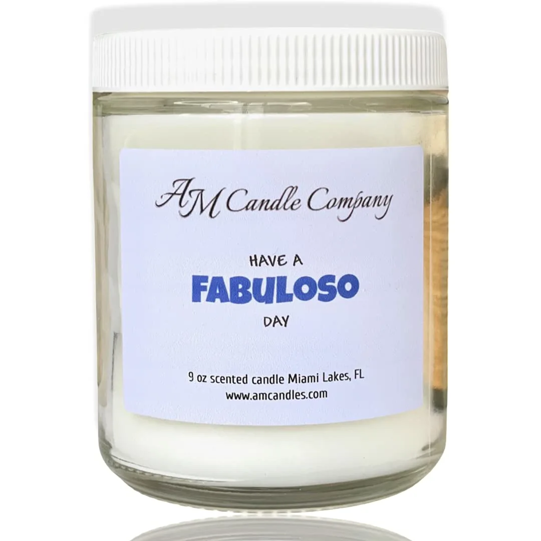 Have a Fabuloso Day Scented Candle - Premium Coconut Blend Wax Flooring Cleaning Scented Candle, Clean Scented Candle