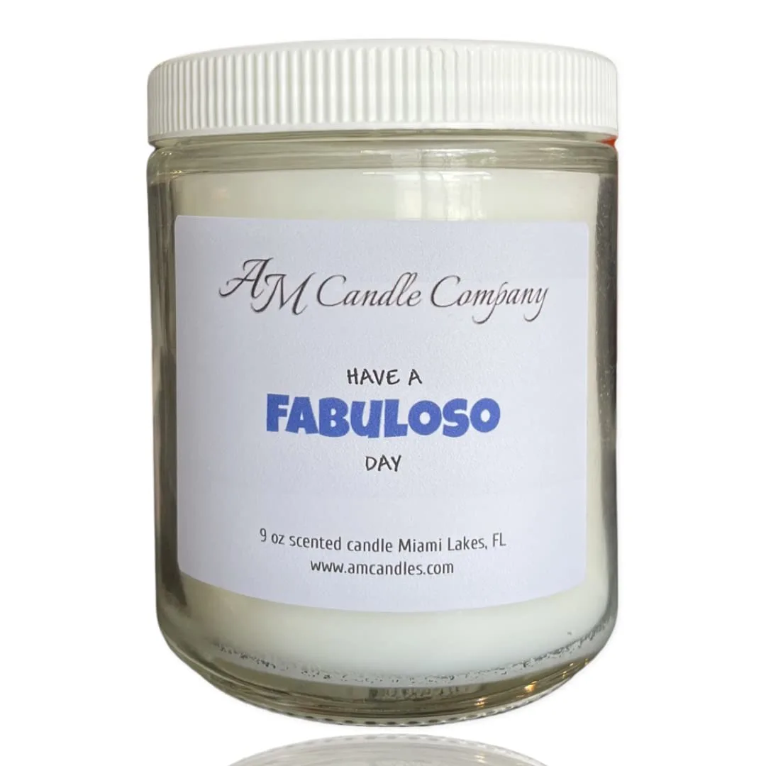 Have a Fabuloso Day Scented Candle - Premium Coconut Blend Wax Flooring Cleaning Scented Candle, Clean Scented Candle