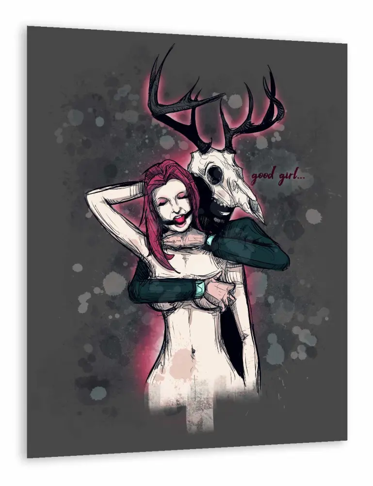 Deer Daddy Series 3: Good Girl Fine Art Print Poster