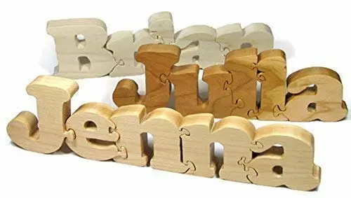 Wooden Name Puzzle by Little Wooden Wonders