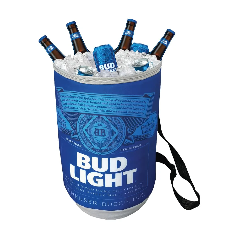 Bud Light 24 Can Cooler Bag with Bluetooth Speakers