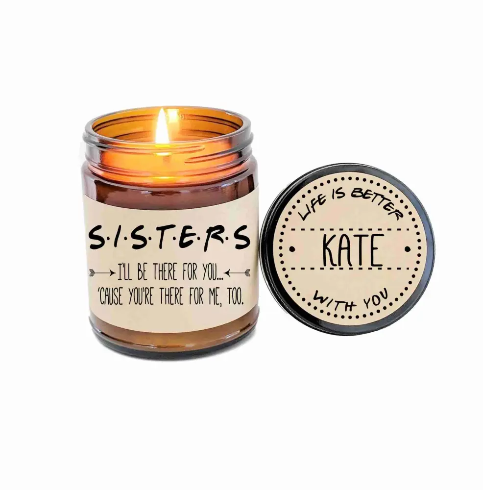 Sister Gift Friends TV Show Soy Candle Gift for Sister Scented Candle Birthday Gift Holiday Gift Christmas Gift Ill Be There For You