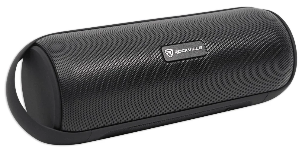 Rockville RPB25 40 Watt Portable/Outdoor Bluetooth Speaker w/USB+SD+Aux In+FM, Black, Small