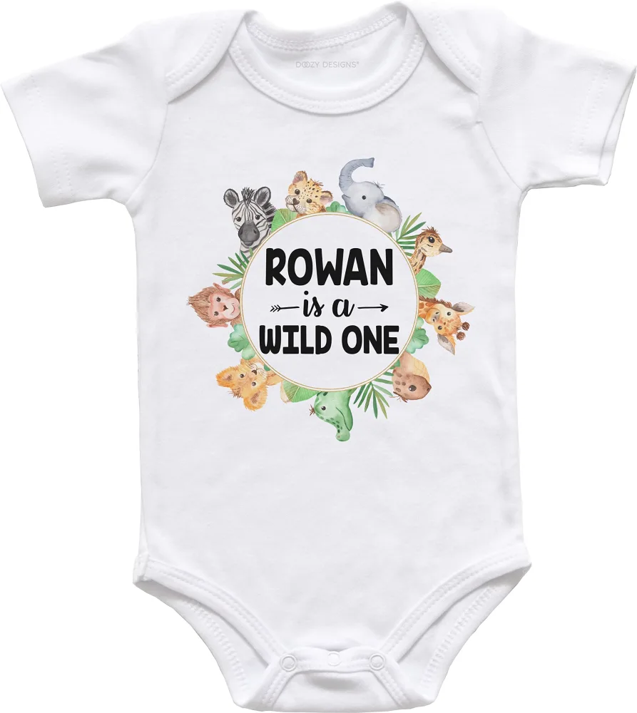 Wild One First Birthday Outfit- Custom Baby Bodysuit - Safari First Birthday Boy - 1st Birthday Girl - The Big One Shirt