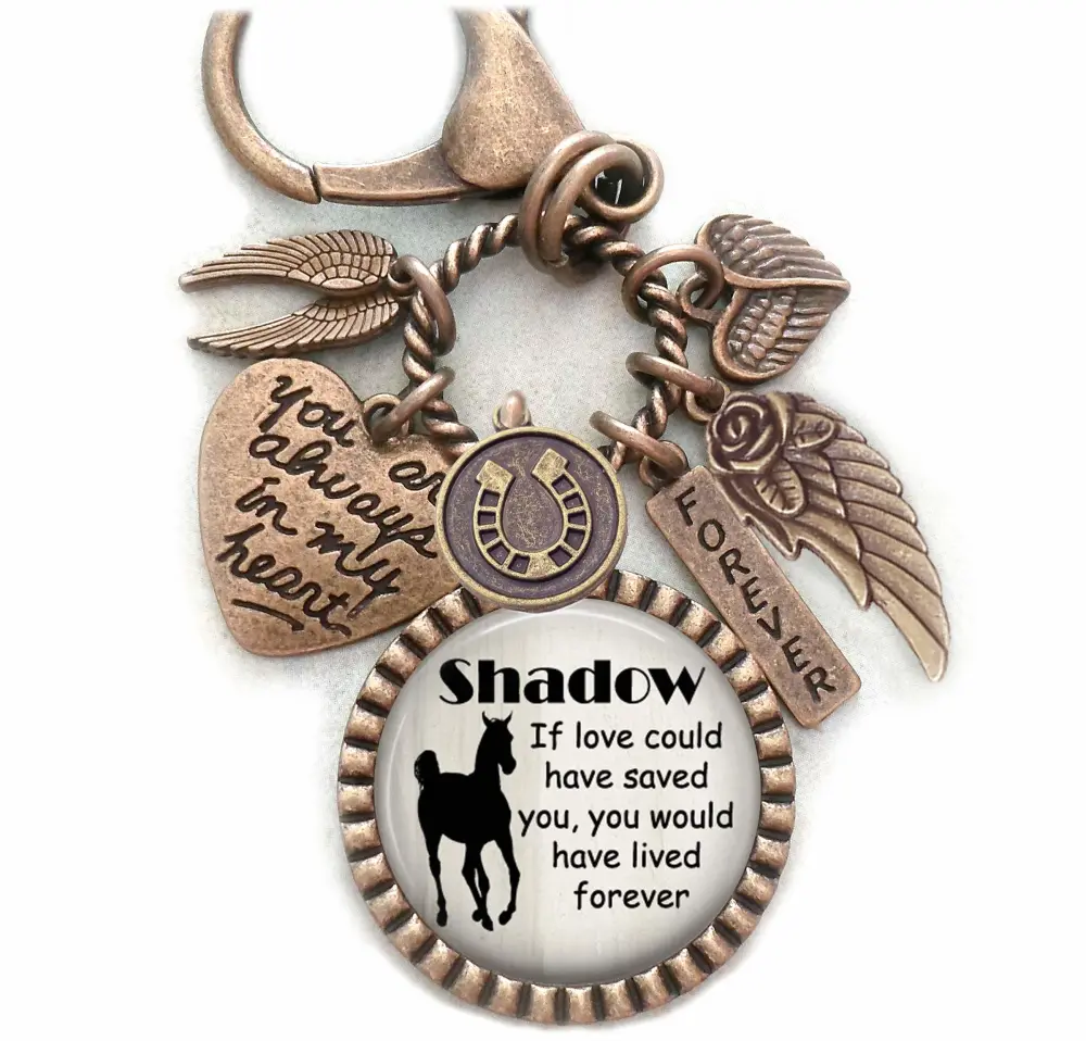 If Love Could Have Saved You Horse Memorial, Custom Name, Purse Clip, Backpack Clip, Key Chain or Necklace, Unisex Design, Sympathy, Bereavement Gift, Loss of Horse