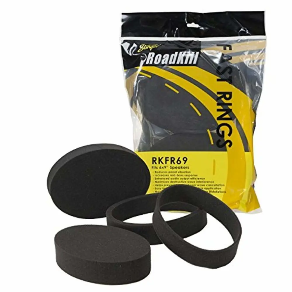 Road Kill RKFR69 3 Piece Foam Speaker Enhancer System Kit for 6" x 9" Drivers | Black|