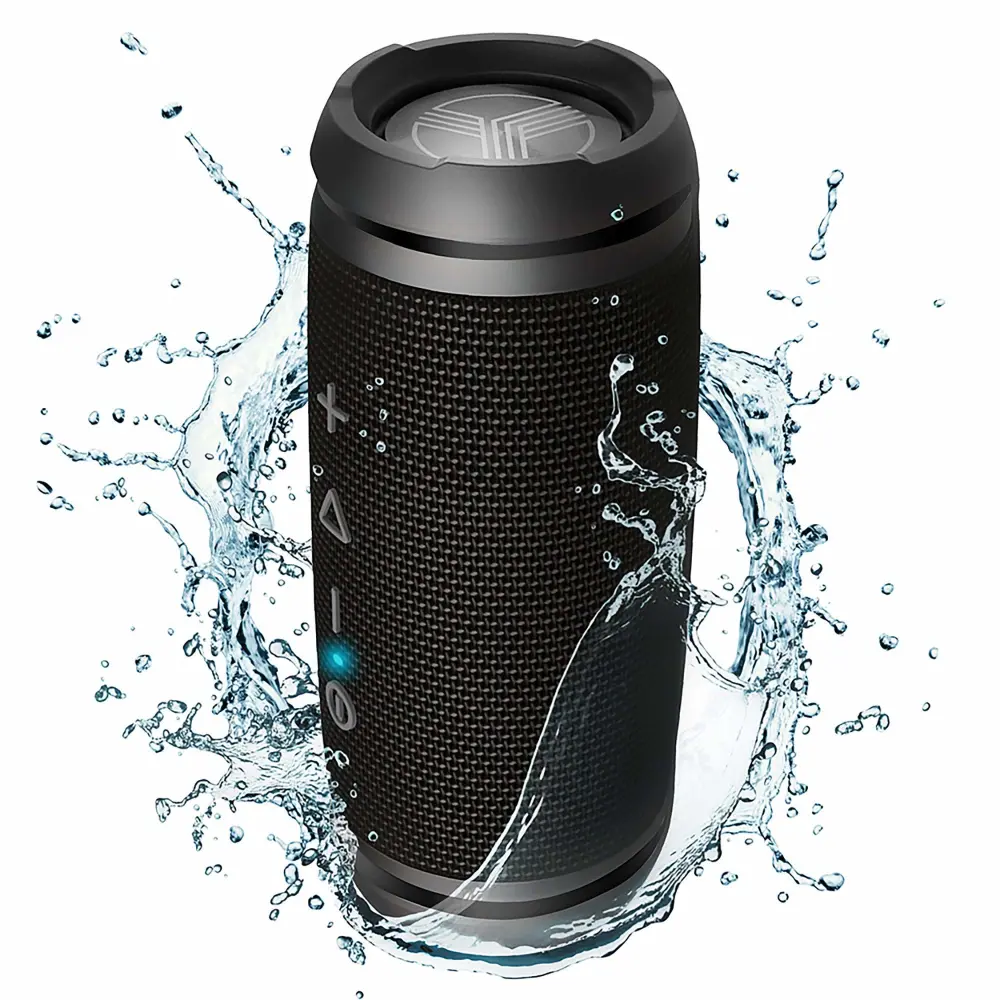 TREBLAB HD7-Bluetooth Wireless Speaker, Loud 360°HD Sound, 12W Powerful Bass, IPX6 Waterproof, Portable Speaker w/Mic (Renewed)