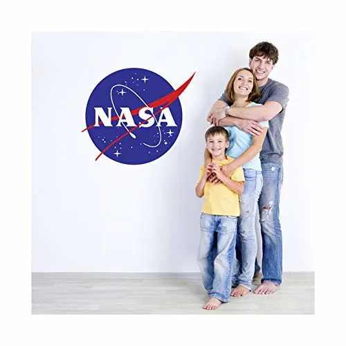 Large NASA Logo Wall Decal - 23" tall x 28" wide