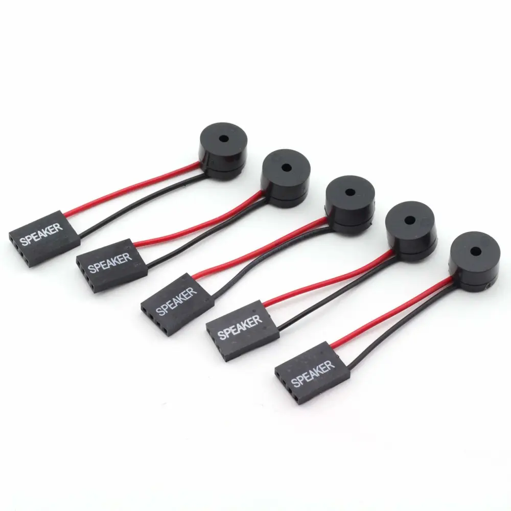 5pcs PC Motherboard Mini Speaker Desktop Computer Case DIY Internal Code Mini Plug Beep Alarm Buzzer