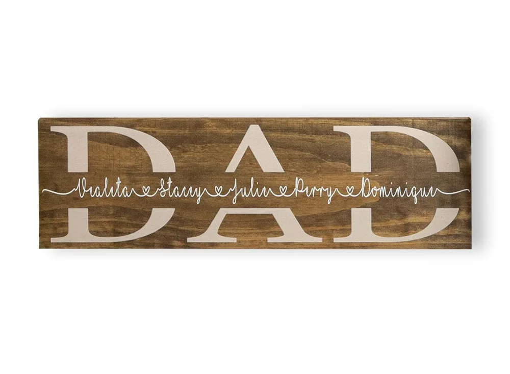 Personalized Dad Sign for Fathers Day