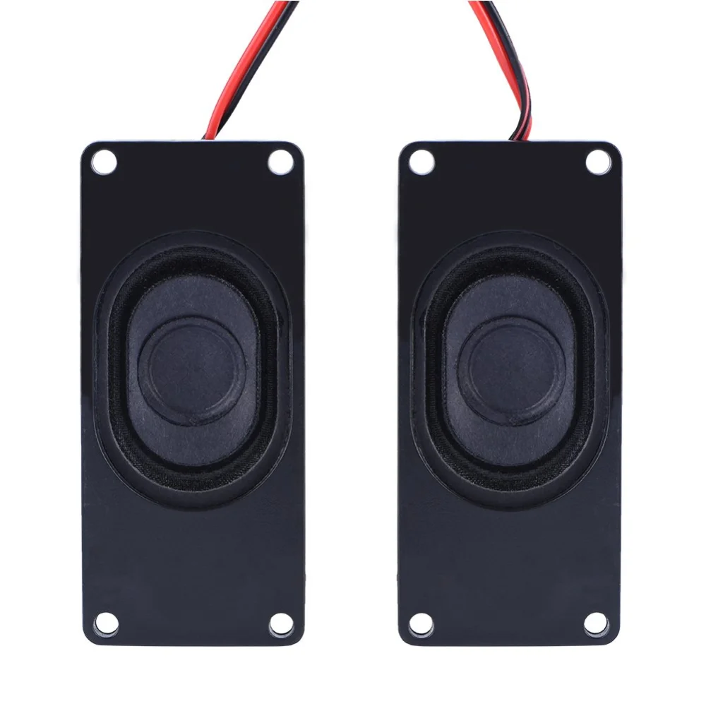 1 Pair 5w TV Speakers LCD Notebook Tablet PC Sound Amplifier Speaker with 70mm X 30mm 8ohm, Suitable for TV, LCD Monitor, PC, Laptop Speakers