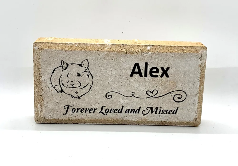 Guinea Pig Memorial Stone - Real Stone Personalized by Florida-Funshine