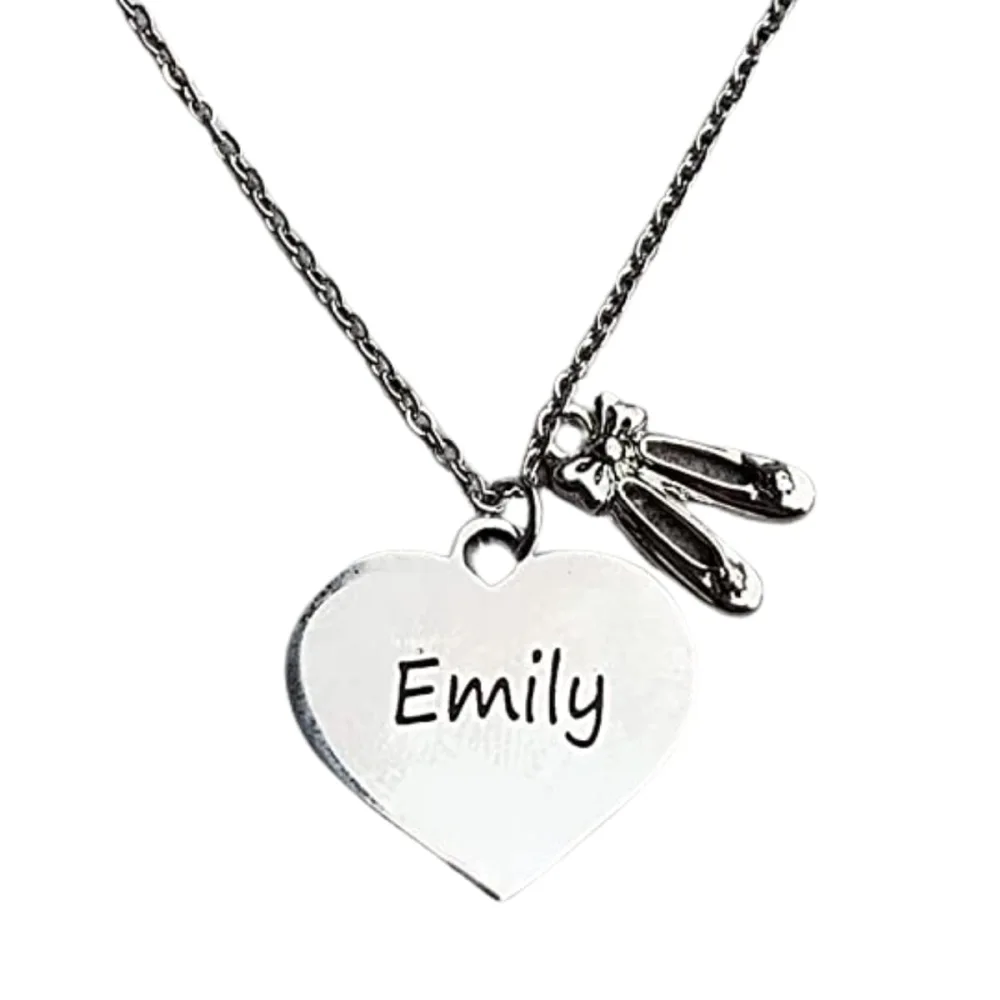 Personalized Dance Necklace, Ballet Shoe Jewelry, Ballet Necklace, Gift For Dancers, Dance Recitals, Dance Teams & Dance Teachers