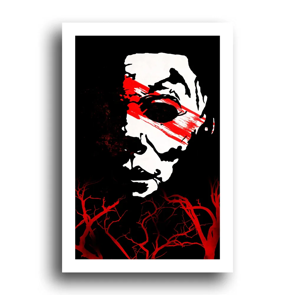 Halloween Horror Movie Michael Myers - 13x19 Original Minimalist Art Poster Print